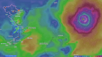 Forecast of the time super typhoon Ba Vi is likely to affect the East Sea