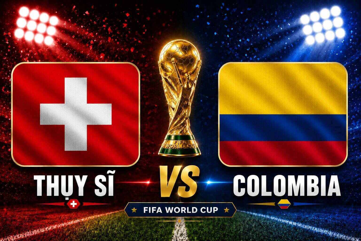 Swiss vs Colombia football prediction at World Cup 2026. Graphics: Van An