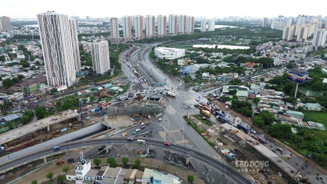 Toàn cảnh dự án nút giao An Phú. Ảnh: Anh Tú