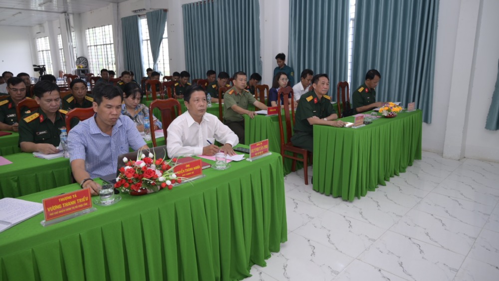Đại biểu dự hội nghị. Ảnh: Bộ CHQS An Giang