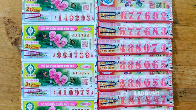 Xổ số miền Nam ngày 7.7. Ảnh: Hà My