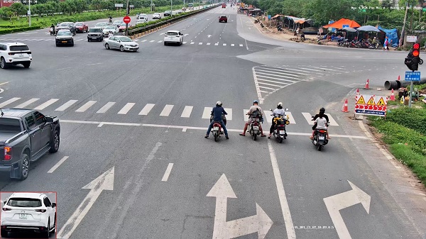 Car owner fined remotely in Hung Yen. Photo: Hung Yen Traffic Police