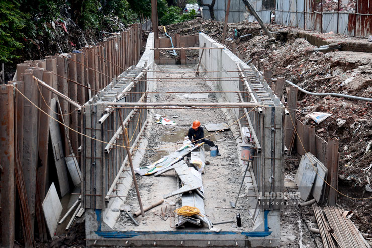 Current status of the Ke Khe ditch culvert project in Hanoi after nearly 20 years of "covering"