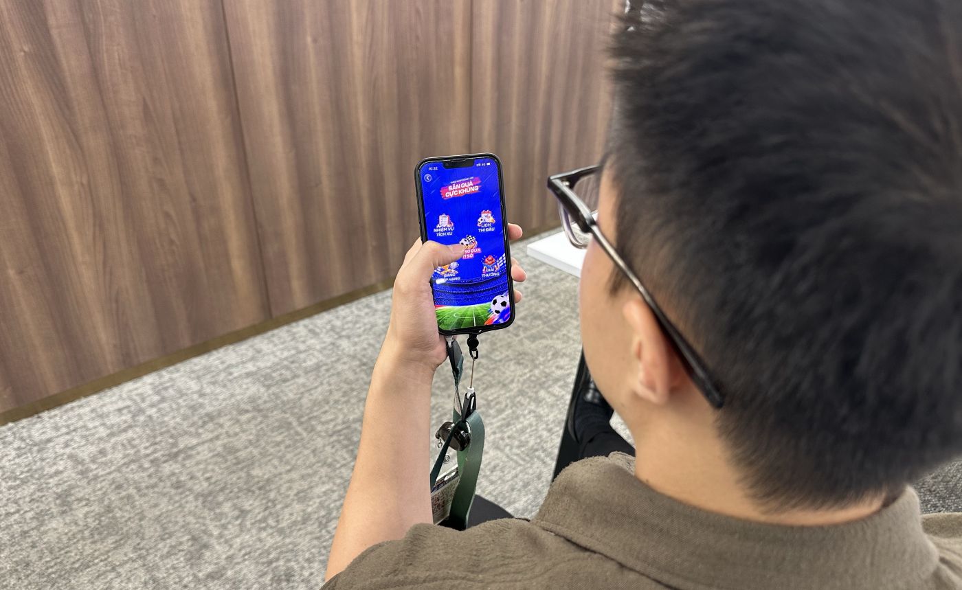 Minigame “Theo nhịp bóng lăn, săn triệu U-Point” . Ảnh: Techcombank