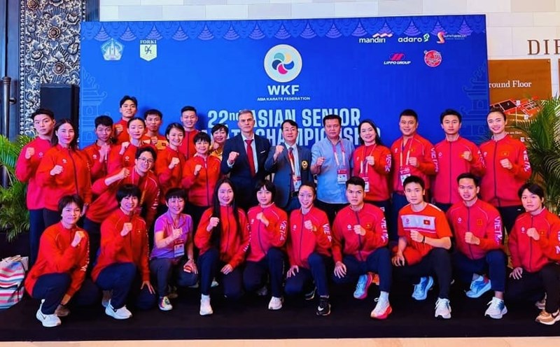 Vietnam's main karate martial artists will compete in the 2026 Southeast Asian Championship held in Ninh Binh. Photo: Son Ha