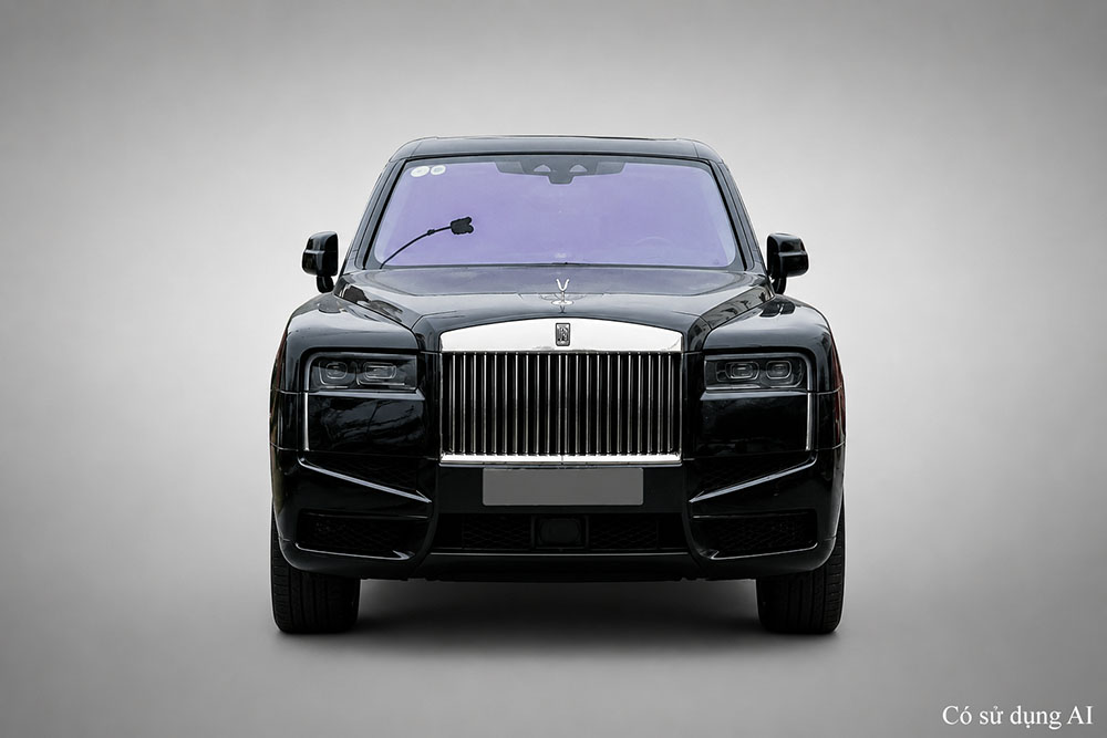 Rolls-Royce Cullinan Series II attracts the attention of the car-loving community. Graphics: Thanh Vu / AI used