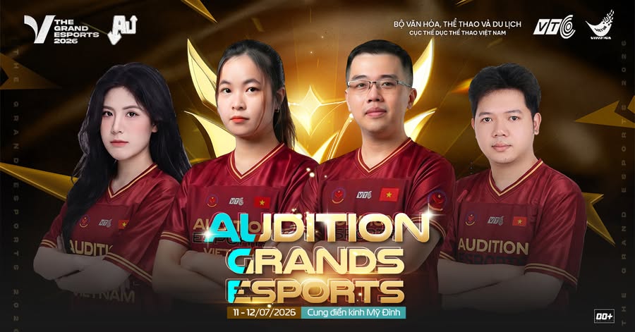 Audition Vietnam team participates in Esports Grand Championship 2026. Photo: Department of Sports and Physical Training