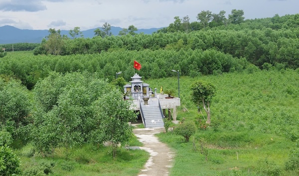 Khu vực Câu Nhi - nơi cơ quan chức năng đang xác minh và tìm kiếm mộ liệt sĩ tập thể. Ảnh: Bộ CHQS tỉnh Quảng Trị
