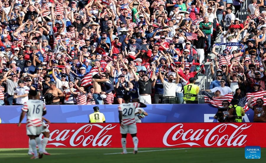 The United States is the third most populous country in the world, but it is also only a regular visitor to the World Cup and cannot yet be a football power. Photo: Xinhua