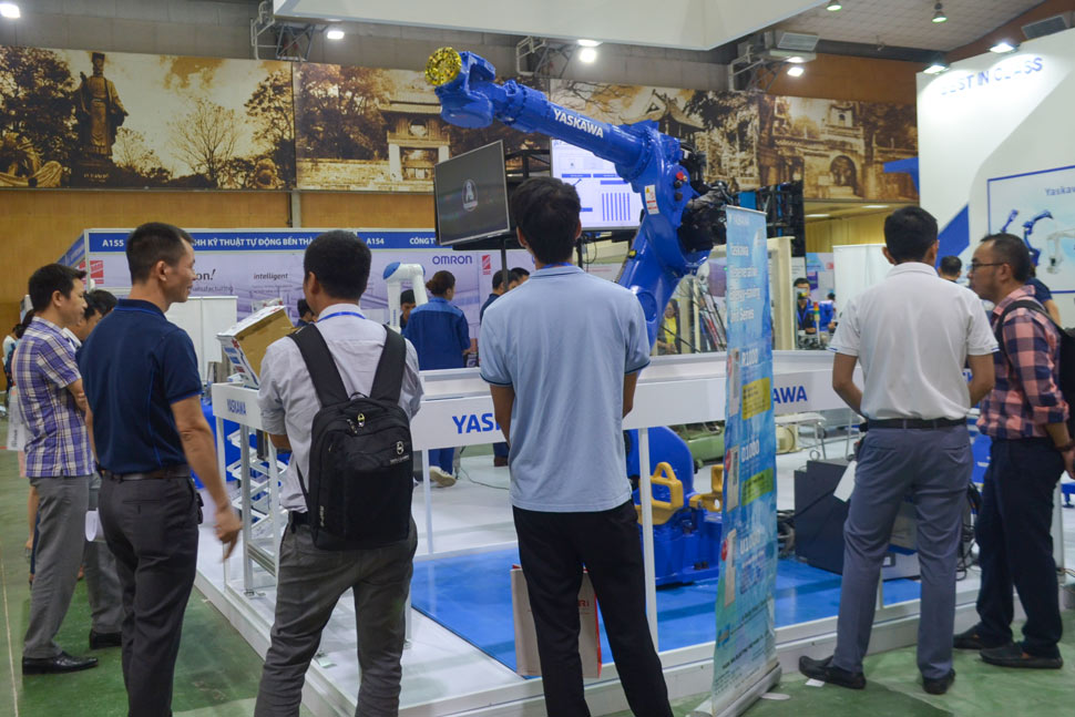 Technology exhibition space within the framework of VCCA 2024 in Hai Phong. From July 16-18, VCCA - 2026 will take place in Gia Lai. Photo: Organizing Committee