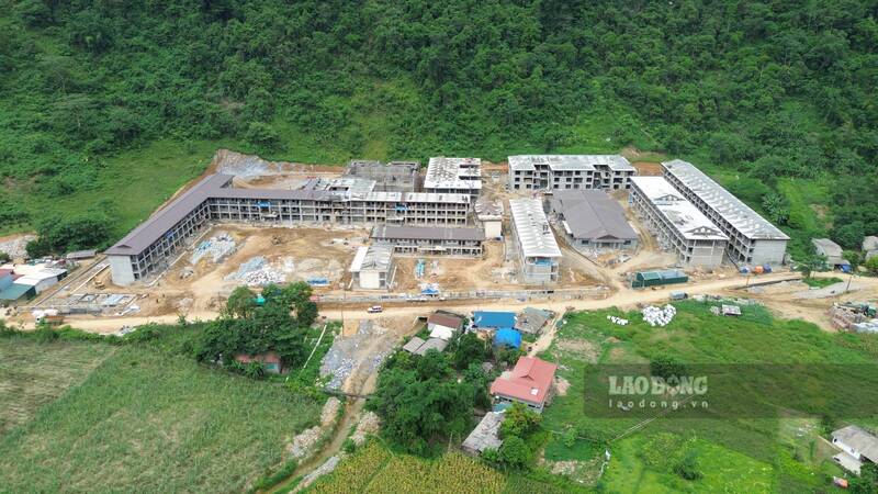 Dự án Trường phổ thông nội trú liên cấp TH, THCS Minh Tân. Ảnh: Đức Thắng