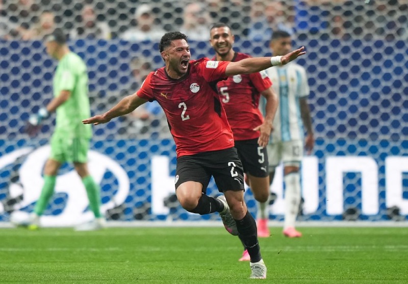 Ai Cập thua ngược Argentina ở vòng 1/8 World Cup 2026. Ảnh: Xinhua