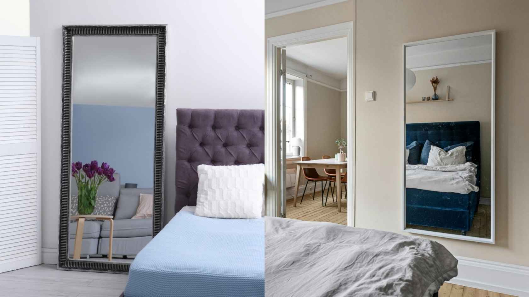 Limit the design of mirrors in the bedroom to sleep better. Graphics: Ha May/Source Canva
