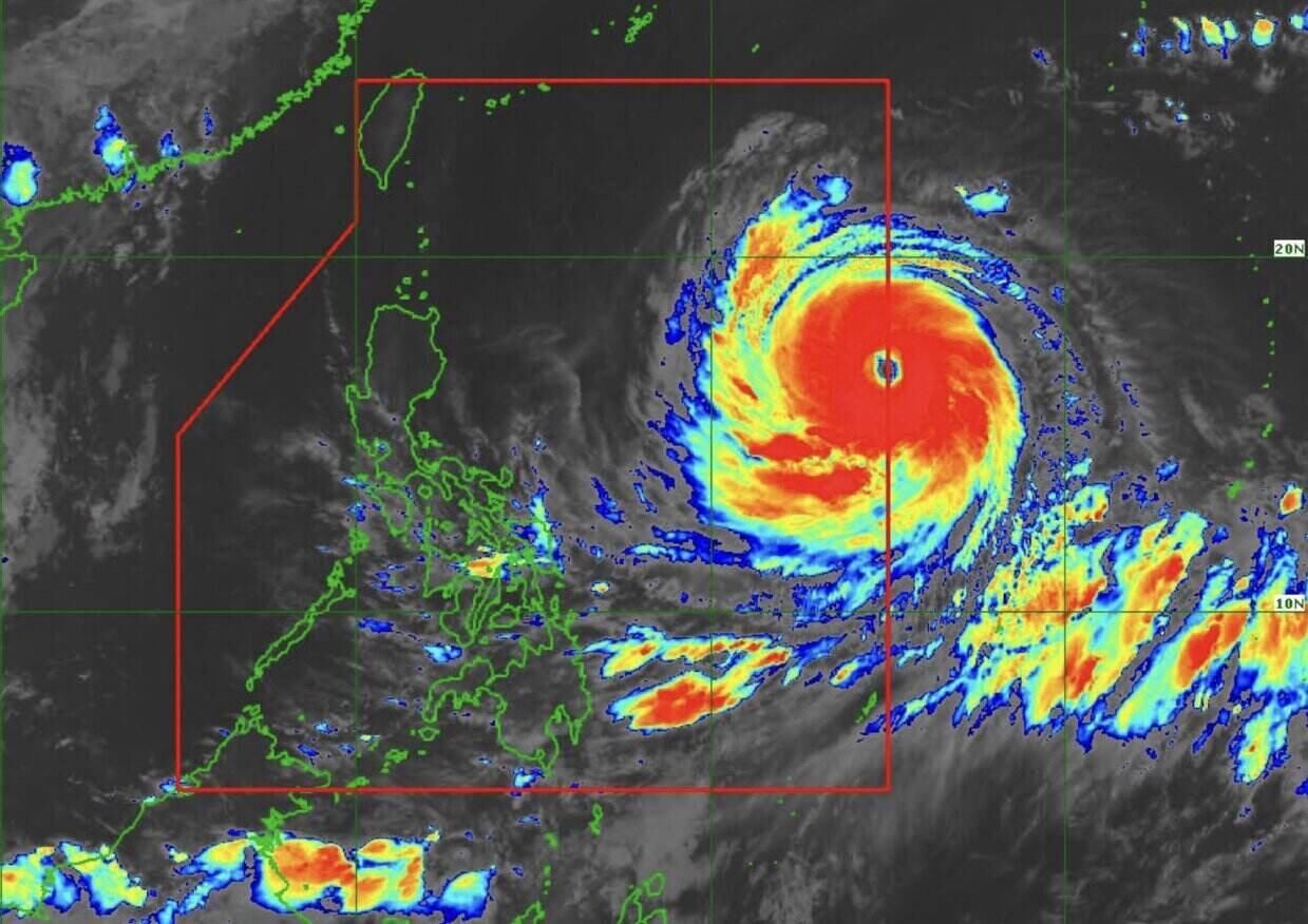 Super typhoon Ba Vi morning of July 8. Photo: PAGASA