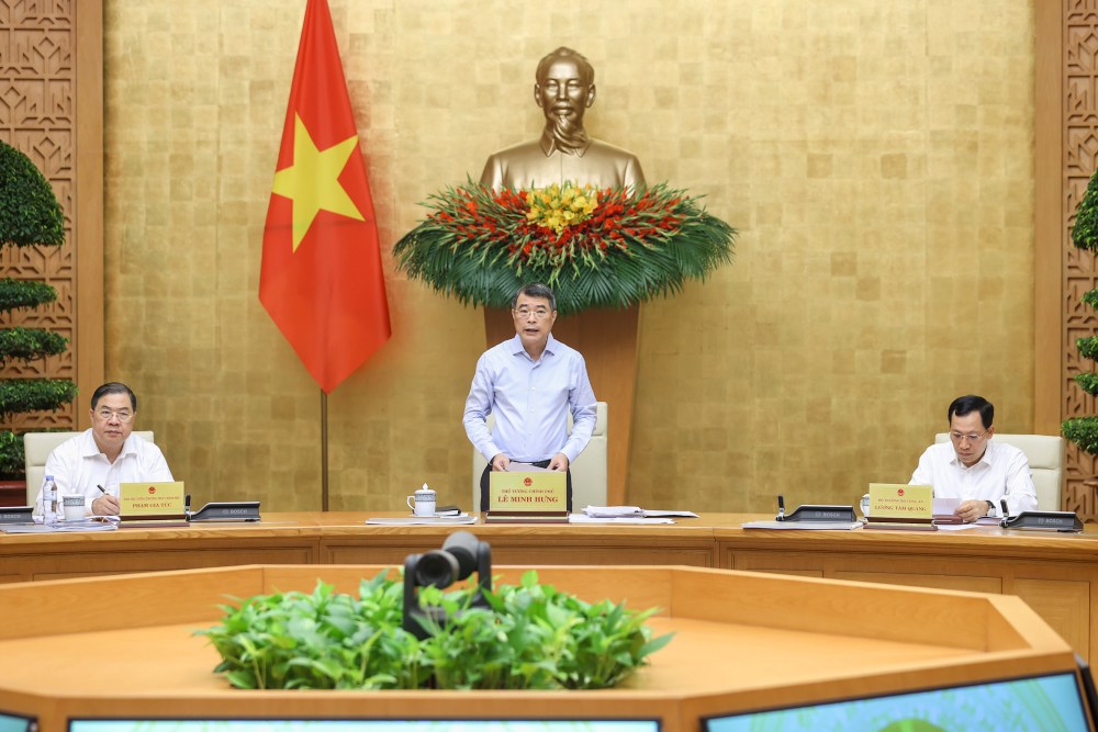 Phiên họp Chính phủ chuyên đề xây dựng pháp luật tháng 7.2026. Ảnh: VGP/Nhật Bắc