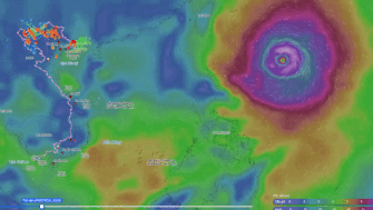 Forecast of the path of super typhoon Ba Vi in the next 24 hours and the landfall area