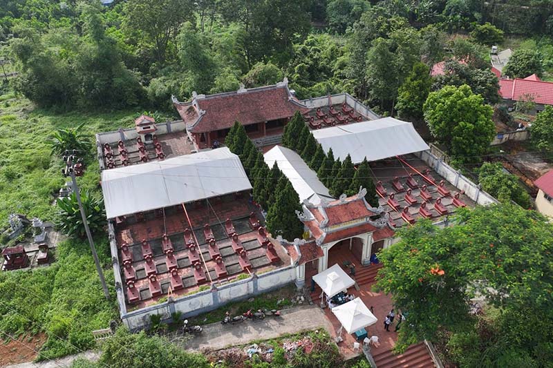 Nghĩa trang liệt sĩ Đu - Động Đạt - nơi tổ chức lấy mẫu hài cốt liệt sĩ chưa xác định thông tin. Ảnh: Cổng TTĐT tỉnh Thái Nguyên