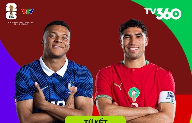 The match between France and Morocco will kick off the quarter-finals of the 2026 World Cup. Photo: TV360