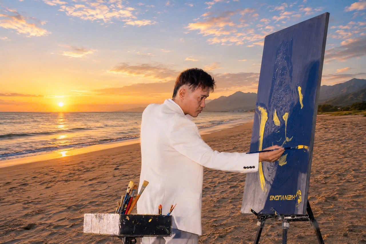 Peintre Nguyễn Tiến. Photo: Artiste fournie.