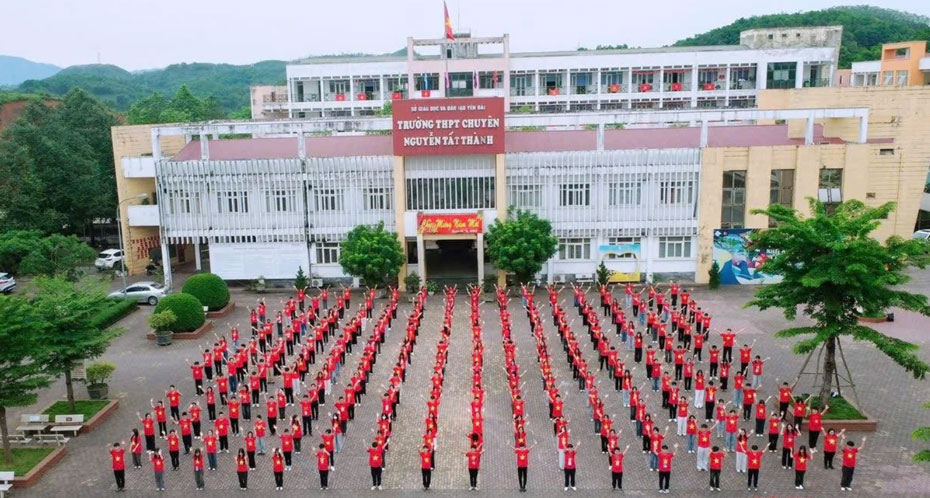 Trường THPT Chuyên Nguyễn Tất Thành ở phường Văn Phú, tỉnh Lào Cai. Ảnh: Cổng TTĐT Lào Cai