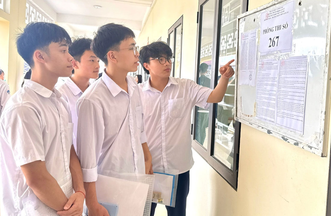 The education sector affirms that the 2026 high school graduation exam is serious and in accordance with regulations. Photo: Lao Cai e-Portal