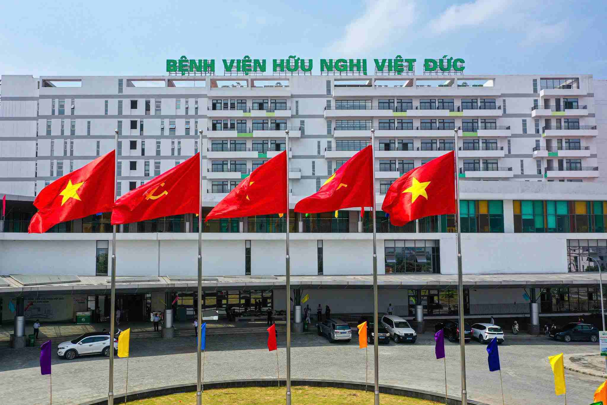 Overview of Viet Duc Friendship Hospital Ninh Binh facility before official operation. Photo: Hospital provided