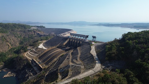 The water level of Ialy hydropower reservoir on July 8 reached 492.9 m. Photo: Thanh Tuan