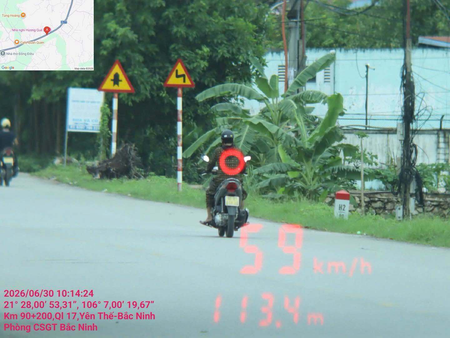 Car owner fined remotely in Bac Ninh. Photo: Bac Ninh Traffic Police