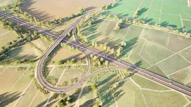 Perspective of the Ho Chi Minh City - Moc Bai expressway. Image source: Ho Chi Minh City Traffic Department