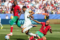 Unbelievable miss of Mbappe on the 11m spot in the match against Morocco
