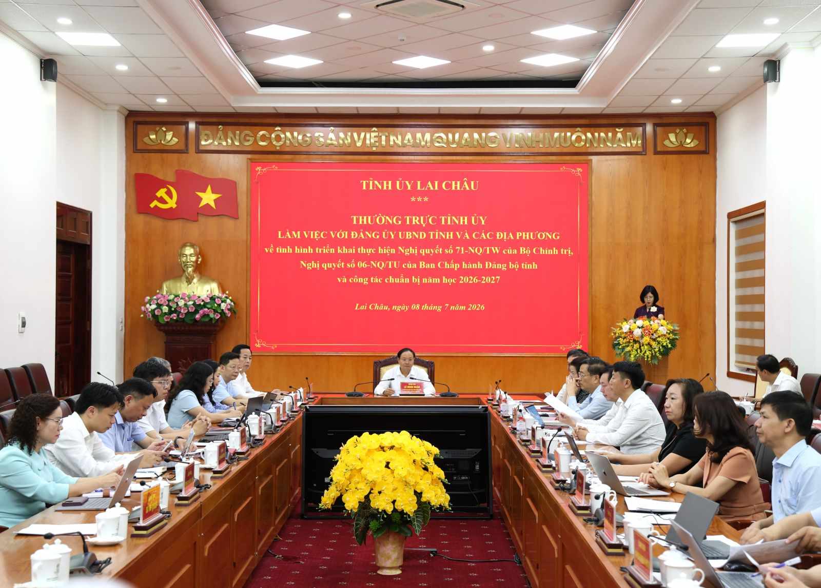 Quang cảnh Hội nghị. Ảnh: Laichau.gov.vn
