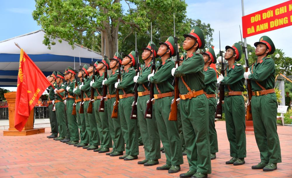An Giang prepares carefully for the Funeral, Commemoration and Burial of Martyrs' remains. Photo: Phuong Vu (An Giang Military Command)