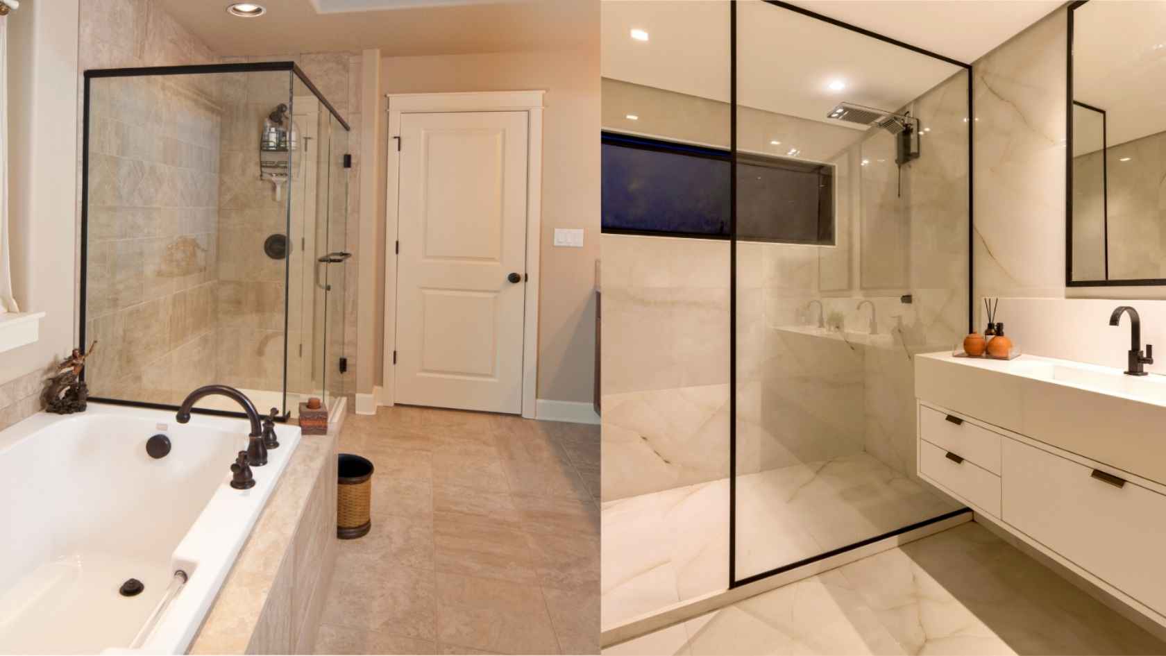 The bathroom is designed with harmonious tones, separating dry and wet areas and ensuring ventilation to enhance aesthetics. Graphics: Ha May/Source Canva