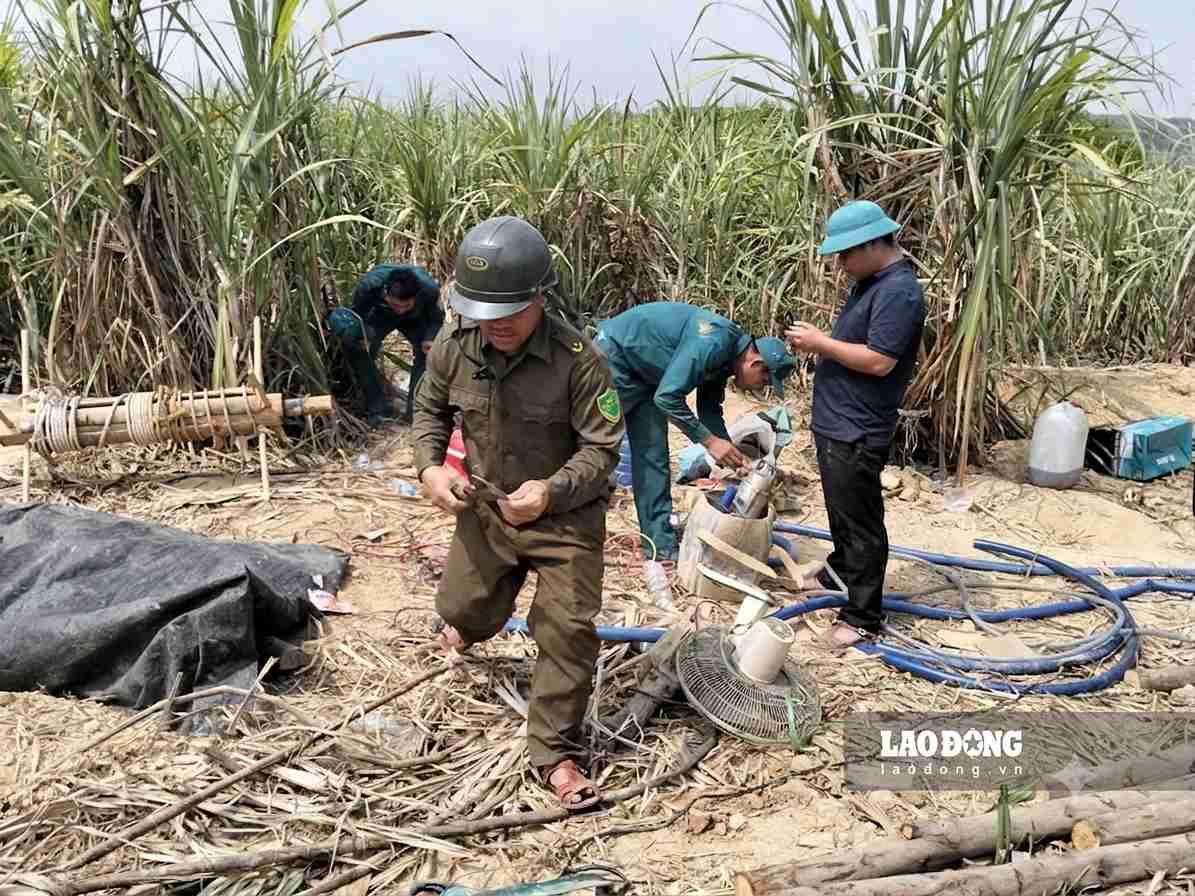 Over the past time, illegal gold mining has occurred in Song Hinh commune, Dak Lak province. Photo: Tuong Quan