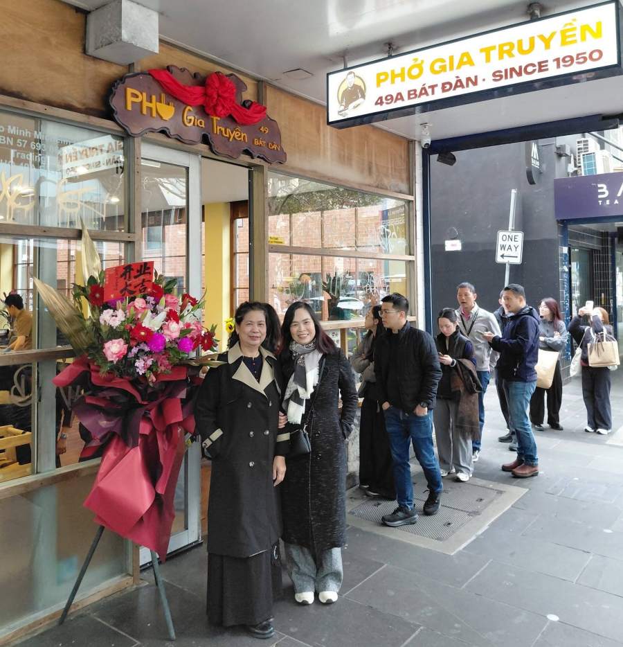Phở 49A Bát Đàn có mặt tại Australia. Ảnh: Nhân vật cung cấp