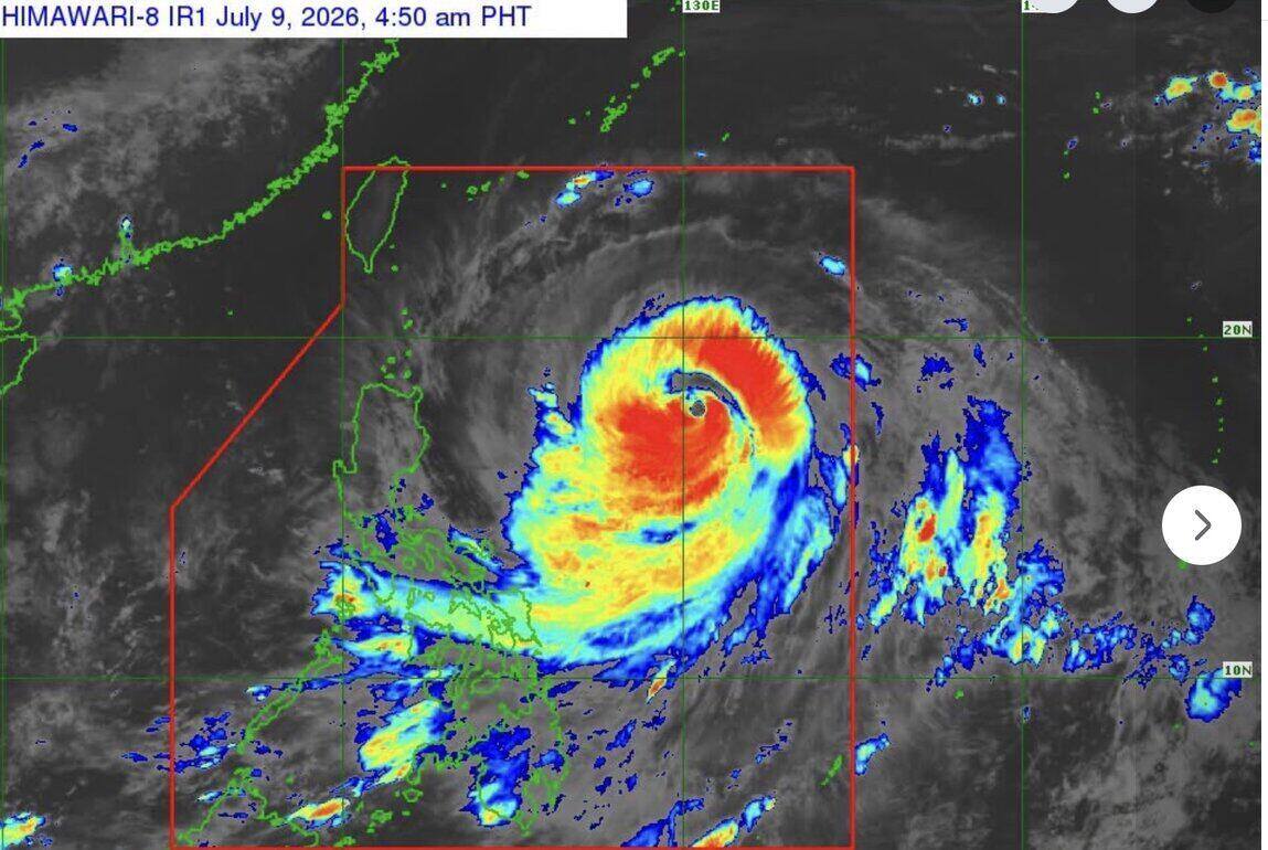 Super typhoon Ba Vi maintains super typhoon level up to 102 hours. Photo: PAGASA