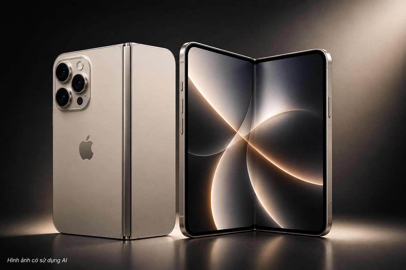 Apple's first folding screen iPhone has entered mass production stage. Graphics: AI