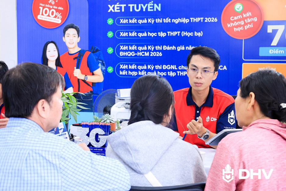 Candidates registering for DHV in the 1st Wish position have the opportunity to access the admission incentive package of up to 10 million VND. Photo: DHV