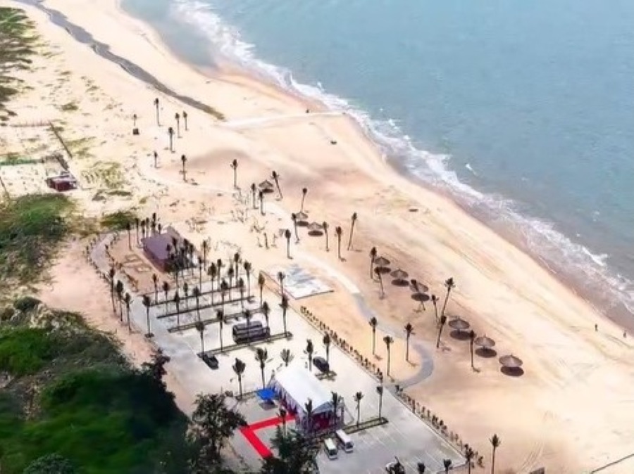 Binh Chau public beach (HCMC) has just been put into operation to serve people and tourists. Photo: Hoang Long (Binh Chau Commune Public Service Supply Center)