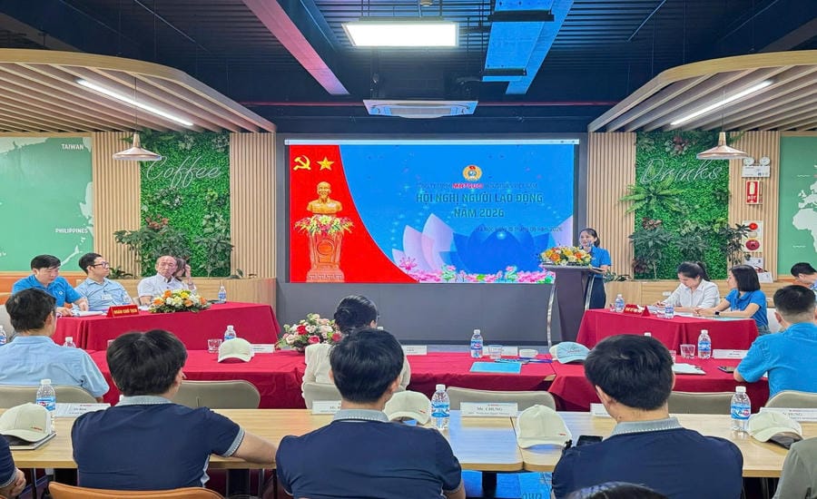 Matsuo Industries Vietnam Co., Ltd. organizes the 2026 Employee Conference. Photo: Matsuo Company Trade Union provided