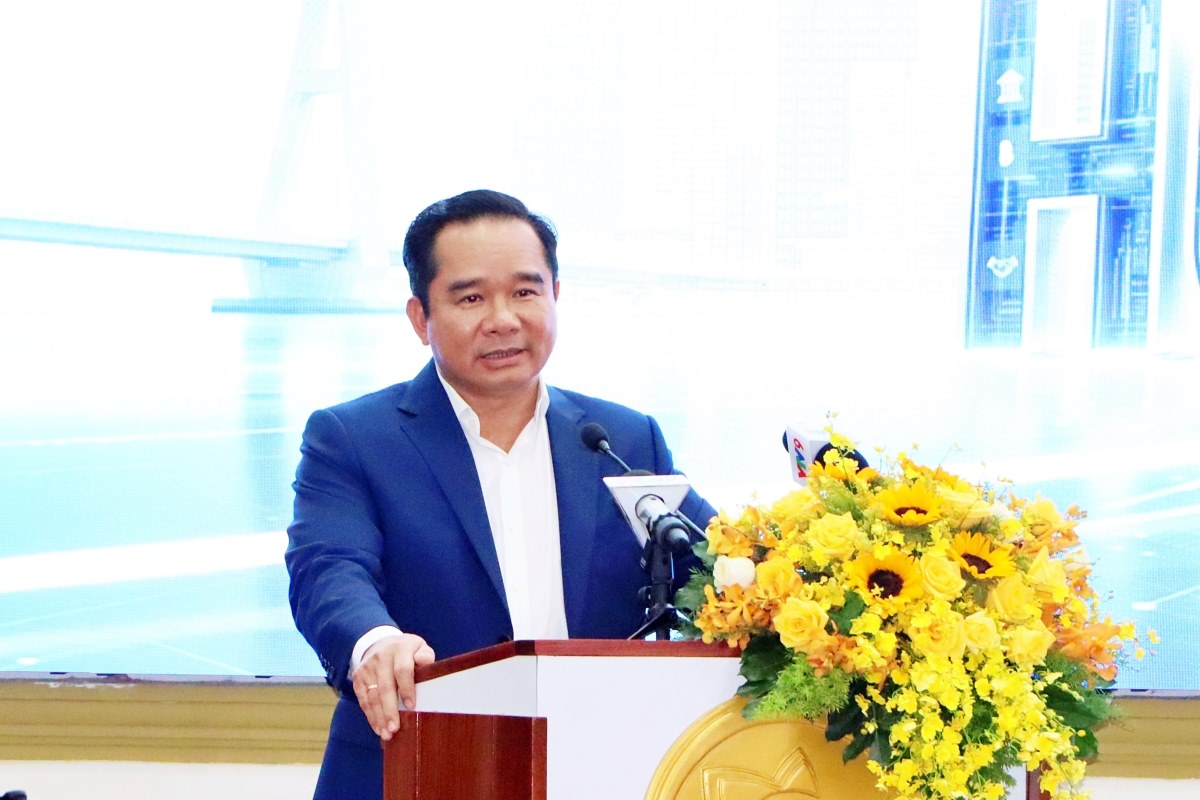 Chủ tịch UBND TPHCM Nguyễn Văn Được phát biểu tại lễ công bố.  Ảnh: Cổng thông tin điện tử TPHCM
