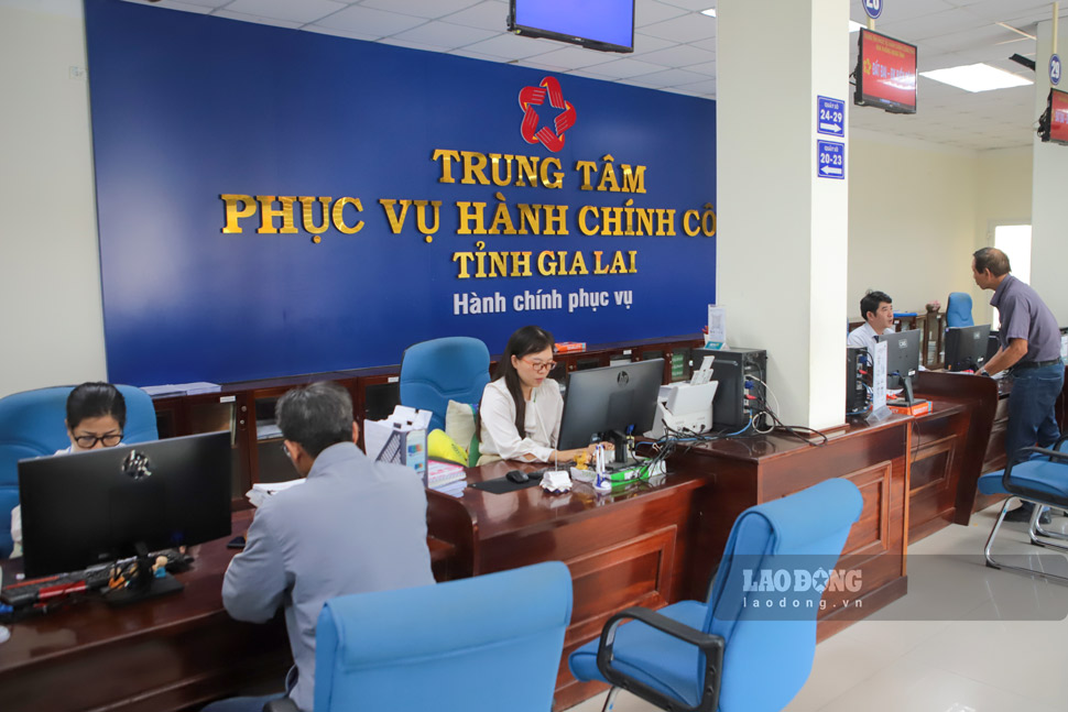 TTPVHCC phường Quy Nhơn được bố trí tại TTPVHCC tỉnh. Ảnh: Hoài Phương