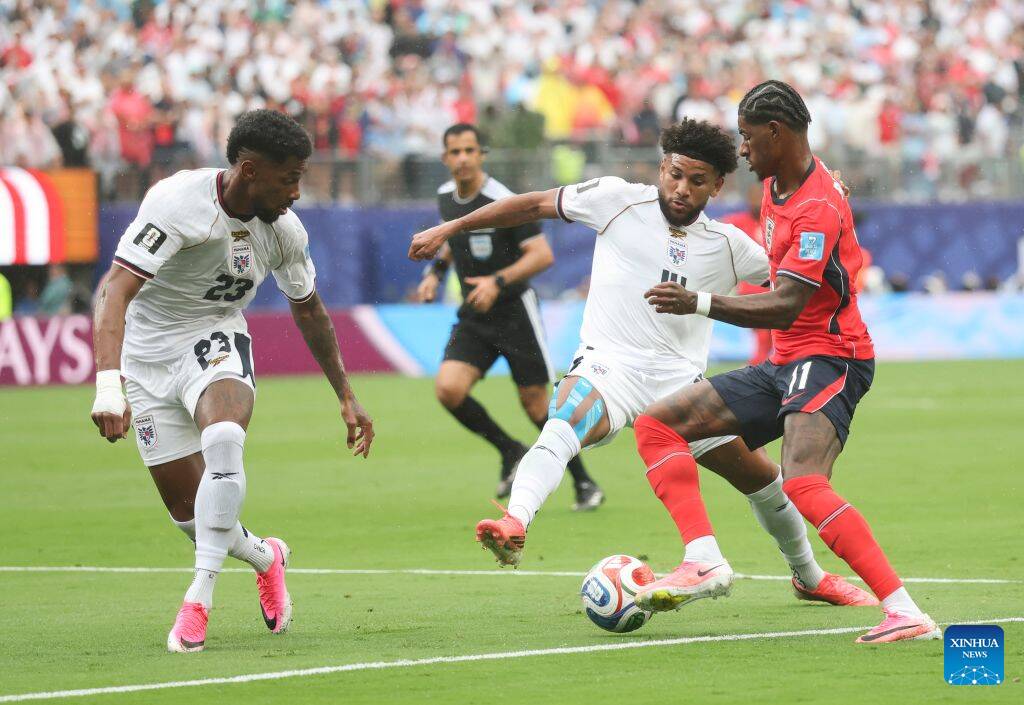 Rashford đang cùng tuyển Anh thi đấu tại World cUP 2026. Ảnh: Xinhua