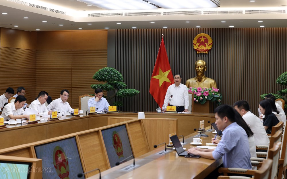Các đại biểu tham dự cuộc làm việc. Ảnh: VGP
