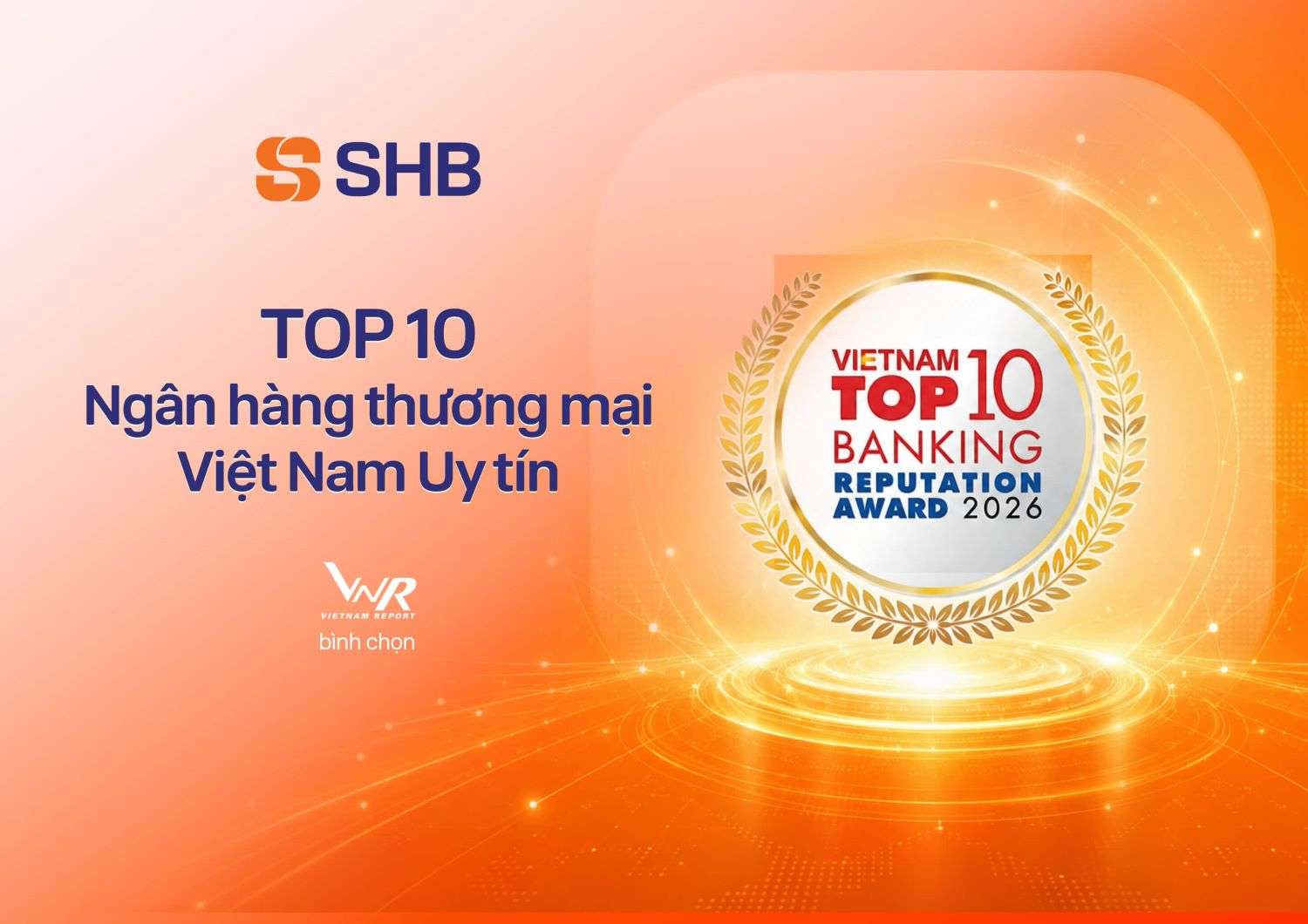 SHB – TOP 10 Most Reputable Vietnamese Commercial Banks in 2026. Photo: SHB