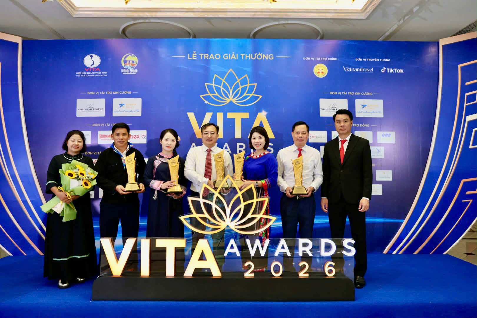 Honoring Tuyen Quang province in many categories at the VITA Awards 2026 Ceremony. Photo: Department of Culture, Sports and Tourism of Tuyen Quang province