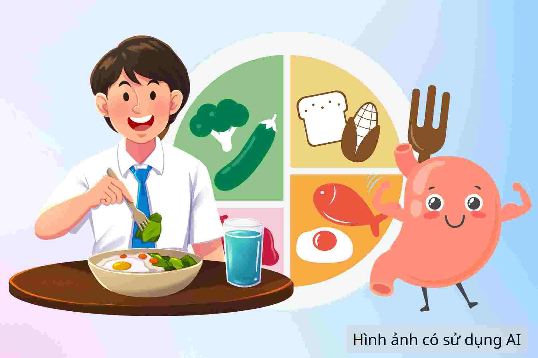Healthy diet helps prevent gastritis