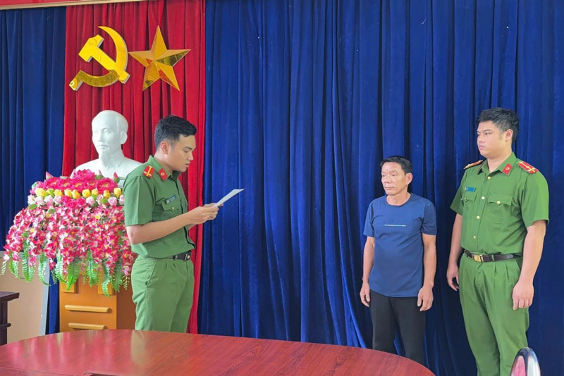 Nguyễn Văn Quyết bị khởi tố vì vận chuyển trái phép bộ phận của gấu ngựa. Ảnh: Công an Lào Cai
