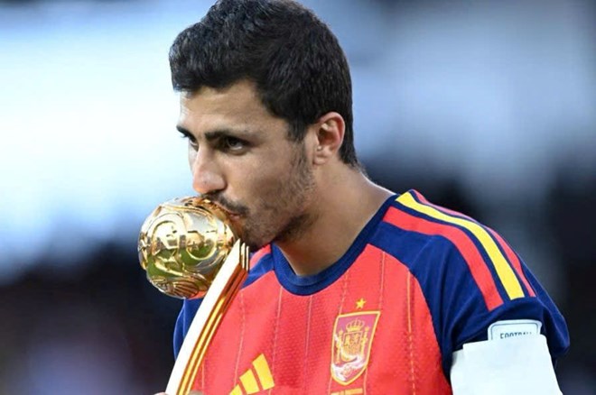 Rodri is a bright candidate for the 2026 Ballon d'Or. Photo: Xinhua