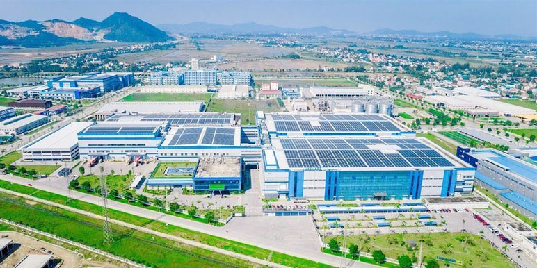 Khu công nghiệp VSIP Nghệ An tuyển 42.300 lao động trong năm 2025. Ảnh: UBND tỉnh Nghệ An